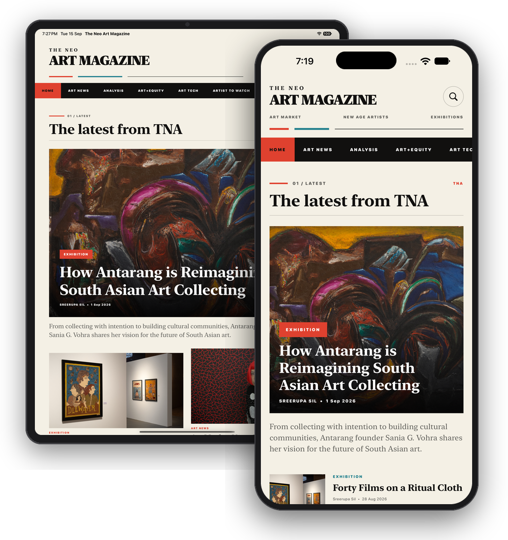 The Neo Art Magazine app on iPhone and iPad
